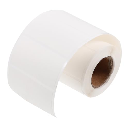 COLLBATH 1 Rolle Etiketten Für Lebensmittelbehälter Etiketten Für Gläser Lebensmitteletiketten Aufkleber Leer Klebstoff Kühlschranketiketten Büroetikett Weiß Papier von COLLBATH