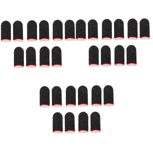COLLBATH 15 Paare Gaming-finger Gaming-kopfhörer Daumen Ärmel Abs Daumenärmel-gaming Telefon-controller Fingerlos Schlüsselband Finger Ärmel Größer Daumenschutz Griffe Silberne Faser von COLLBATH