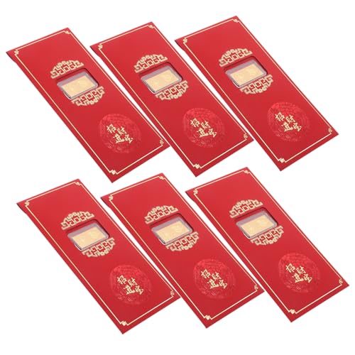 COLLBATH 6 Stück Schlange Little Bar rotes Paket Vorabend klein Mond- Und Glücksgeldbeutel briefumschläge geldbörse Geldumschläge Geldbeutel für das neue Jahr Papier COLLBATH 6 Stück Schlange Little Bar rotes Paket Vorabend klein Mond- Und Glücksgeldbeutel briefumschläge geldbörse Geldumschläge Geldbeutel für das neue Jahr Papier von COLLBATH
