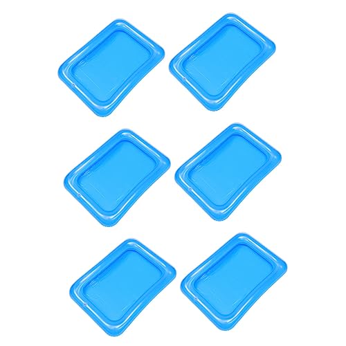 COLLBATH 6St aufblasbare Eisbar blaue Partyartikel Eisserver draussen aufblasbare getränkehalter aufblasbare getränke kühler Fischen Kühler kleiner Kühler Eis-Food-Server Eis-Serviertablett von COLLBATH