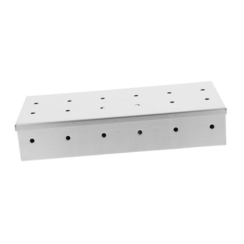 COLLBATH Kasten Geräucherte Grillschachtel Rauchtablett Werkzeuge grillen gasgrill zubehör Kohlekörbe Kohlehalter für grill Grillzubehör Grillutensilienwerkzeug Rostfreier Stahl Silber COLLBATH Kasten Geräucherte Grillschachtel Rauchtablett Werkzeuge grillen gasgrill zubehör Kohlekörbe Kohlehalter für grill Grillzubehör Grillutensilienwerkzeug Rostfreier Stahl Silber von COLLBATH