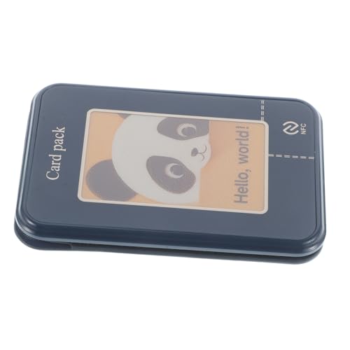COLLBATH Magnetischer Halter Magnetkartenhalter Telefon Kreditkarteninhaber Zusammenklappbarer Telefonständer Handytasche Für Männer Rückseite des Telefonkartenhalters TPU Blau von COLLBATH