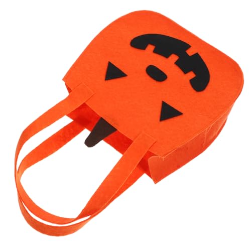 COLLBATH Süßigkeitentasche Halloween Dekorationen Taschen Gefühlt Kürbisse Party-Leckerli-Tasche Geschenkbeutel Filzstoff Orange COLLBATH Süßigkeitentasche Halloween Dekorationen Taschen Gefühlt Kürbisse Party-Leckerli-Tasche Geschenkbeutel Filzstoff Orange von COLLBATH
