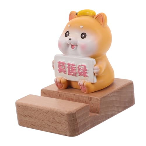 COLLBATH handyhalter Schildkröten-Telefonständer Niedlicher Handyständer für den Schreibtisch Retro-Telefonständer Tischtelefonhalter lustiger Telefonständer Kawaii Telefonständer hölzern von COLLBATH
