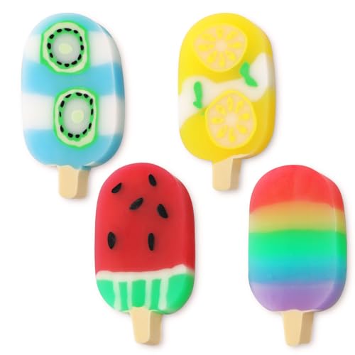 COLOFALLA 4 Stücke Radiergummi Set für Kinder - Lustige Eis Radiergummi - Schulkind Geschenk zur Einschulung von COLOFALLA