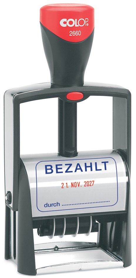 COLOP Datumstempel Classic 2660/L , BEZAHLT, von COLOP