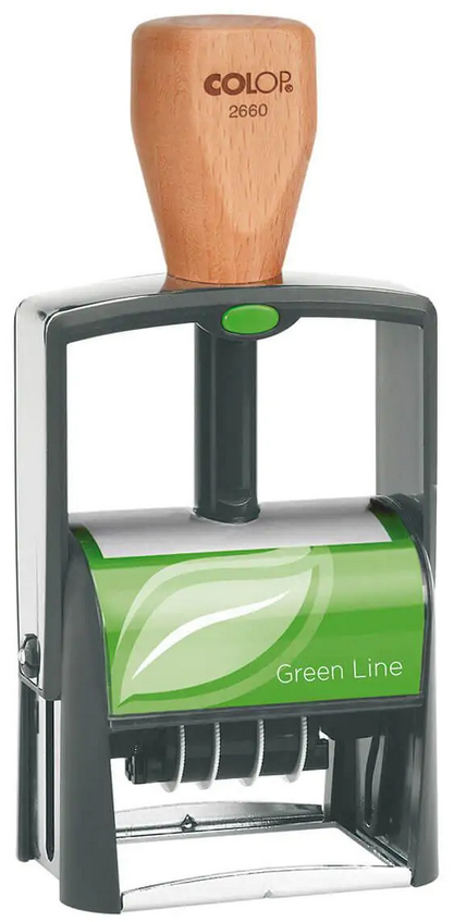 COLOP Datumstempel Classic 2660 Green Line, 6-zeilig von COLOP