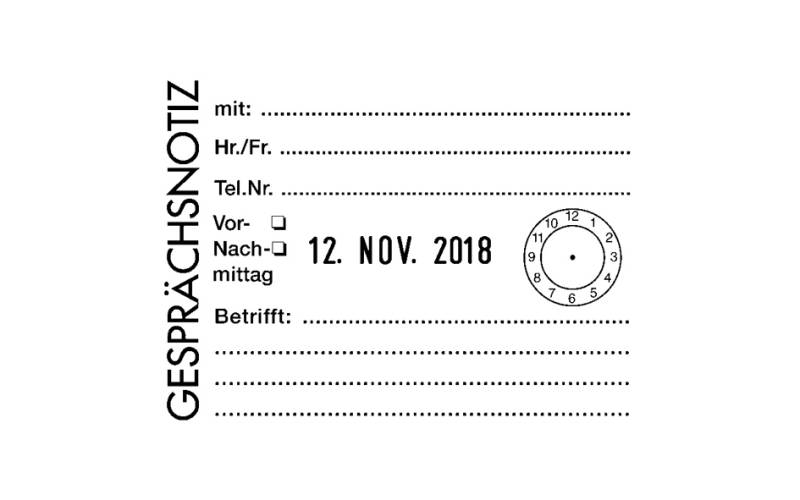 COLOP Datumstempel Classic 2860, 8-zeilig, konfigurierbar von COLOP