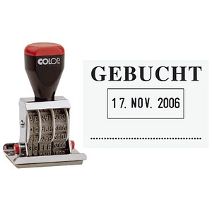 COLOP Datumstempel mit Text "Gebucht" 04060/L3 von COLOP