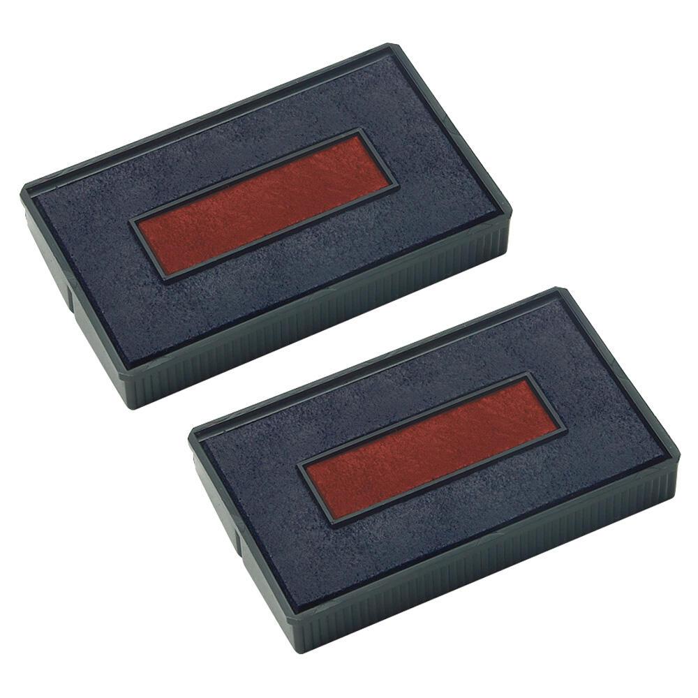 COLOP Ersatzstempelkissen 2,4 x 4,5 cm blau/rot von COLOP