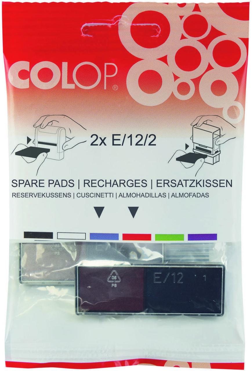COLOP Ersatzstempelkissen 5,5 x 0,8 cm blau/rot von COLOP