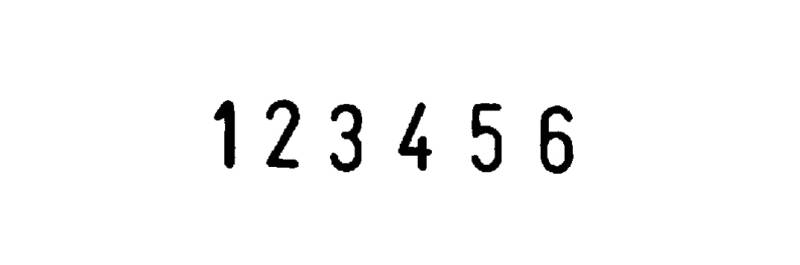 COLOP Stativ-Ziffernstempel , Classic Line 2106, , 6-stellig von COLOP