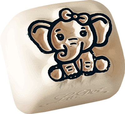 COLOP Tattoo-Stempel LaDot kids stone , Elefant, , klein von COLOP