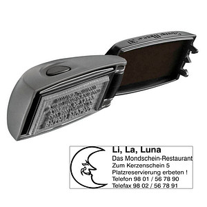 COLOP Textstempel, individualisierbar EOS Stamp Mouse 30 selbstfärbend schwarz mit Logo von COLOP