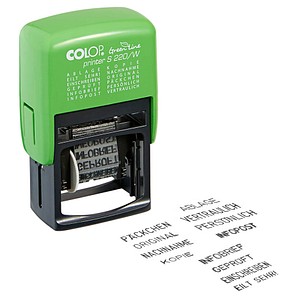 COLOP Textstempel Green Line Printer 220/W selbstfärbend schwarz von COLOP