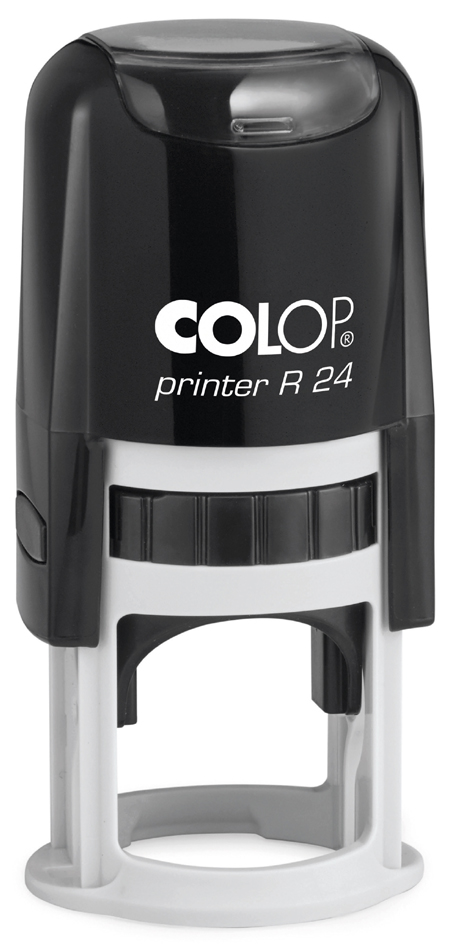 COLOP Textstempel Printer R24, rund, schwarz von COLOP