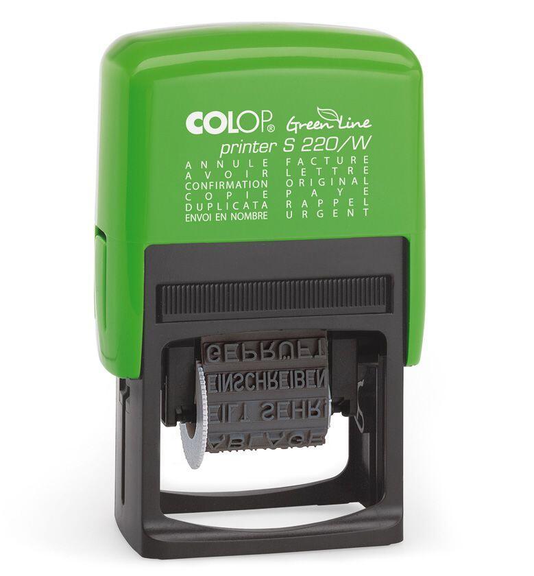 COLOP Textstempel Stempel Printer 220/W Greenlin grün von COLOP