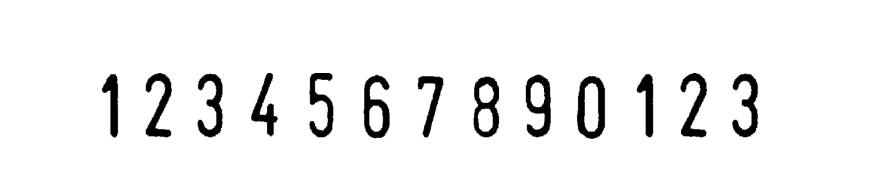 COLOP Ziffernstempel Mini Dater S120/13, 13-stellig von COLOP