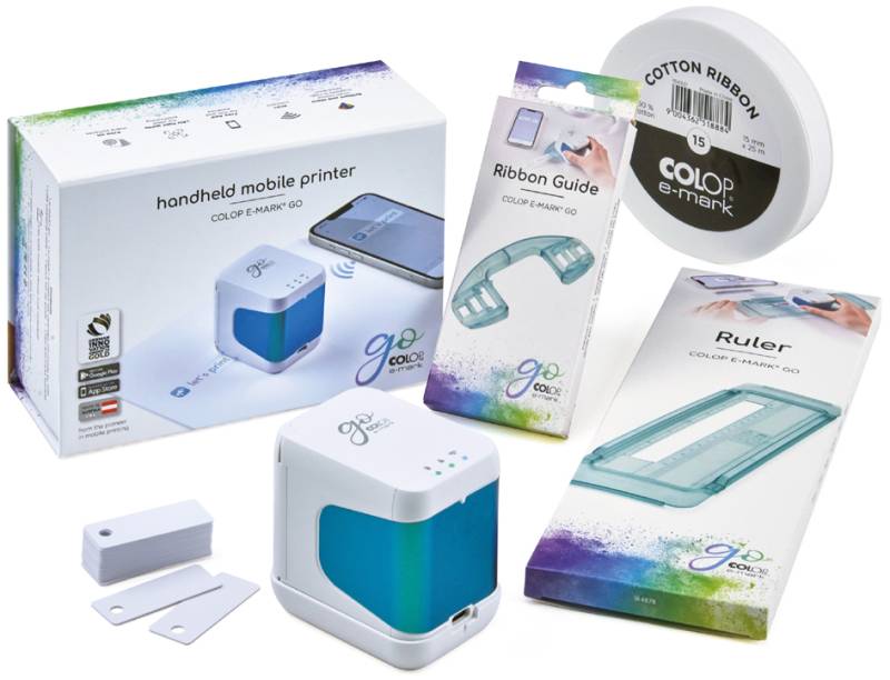 COLOP mobiler Drucker e-mark go Starter-Set, weiß von COLOP