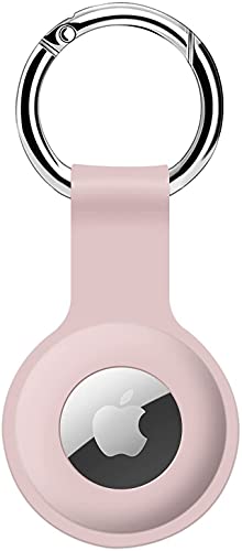 COLORCORAL l AirTag-Halterung – Silikonhülle für AirTag-Schlüsselanhänger für Schlüssel, Taschen, Gepäck, Haustierhalsbänder, Anti-Verlust- und Kratzfestes Design für Apple Air-Tags 2021 (Rosa) von COLORCORAL