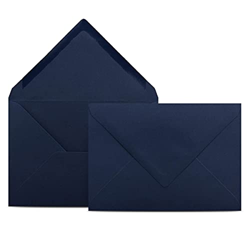 150 Briefumschläge DIN C6 Dunkelblau Blau - 11,4 x 16,2 cm - Kuverts mit 80 g/m² Nassklebung spitze Klappe - Umschläge ohne Fenster - Colours-4-you 150 Briefumschläge DIN C6 Dunkelblau Blau - 11,4 x 16,2 cm - Kuverts mit 80 g/m² Nassklebung spitze Klappe - Umschläge ohne Fenster - Colours-4-you von COLOURS 4-YOU by Glüxx-Agent