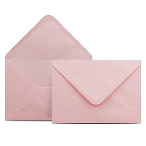 150 Briefumschläge DIN C6 Rosa - 11,4 x 16,2 cm - Kuverts mit 100 g/m² Nassklebung spitze Klappe - Umschläge ohne Fenster - Colours-4-you von COLOURS 4-YOU by Glüxx-Agent