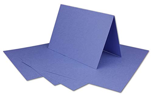 25 DIN A6 Faltkarten Lila (Violett) - Karten zum selbstgestalten 14,8 x 21 cm - Klappkarten mit 160 g/m² - Colours-4-you von Glüxx Agent von COLOURS 4-YOU by Glüxx-Agent