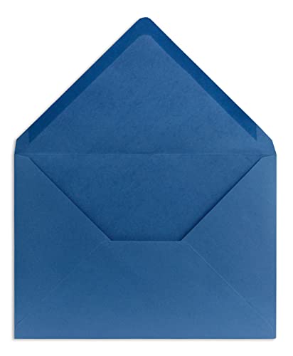 25 DIN C5 Briefumschläge Blau - 16,2 x 22,7 cm - 100 g/m² Nassklebung spitze Klappe - aus der Serie COLOURS-4-YOU Glüxx-Agent von COLOURS 4-YOU by Glüxx-Agent