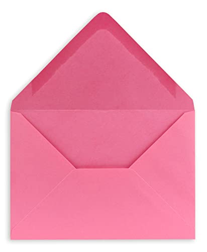25 DIN C5 Briefumschläge Pink - 16,2 x 22,7 cm - 100 g/m² Nassklebung spitze Klappe - aus der Serie COLOURS-4-YOU Glüxx-Agent von COLOURS 4-YOU by Glüxx-Agent