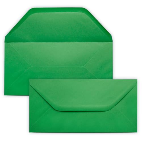 400 Briefumschläge DIN Lang Grün - 11,0 x 22,0 cm - Kuverts mit 80 g/m² - Nassklebung mit gerader Klappe - Umschläge ohne Fenster - Colours-4-you 400 Briefumschläge DIN Lang Grün - 11,0 x 22,0 cm - Kuverts mit 80 g/m² - Nassklebung mit gerader Klappe - Umschläge ohne Fenster - Colours-4-you von COLOURS 4-YOU by Glüxx-Agent