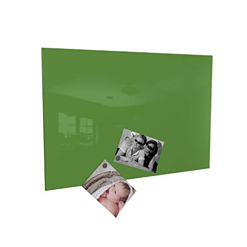 Magnettafel Magnetwand (verschiedene Größen und Farben) inklusive 10 Magnete - Made in Germany (40 x 60 cm, grün) von COLOURS MANUFAKTUR YOUR COLOUR YOUR LIFE