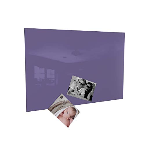 Magnettafel Magnetwand (verschiedene Größen und Farben) inklusive 10 Magnete - Made in Germany (50 x 110 cm, lila/flieder) von COLOURS MANUFAKTUR YOUR COLOUR YOUR LIFE