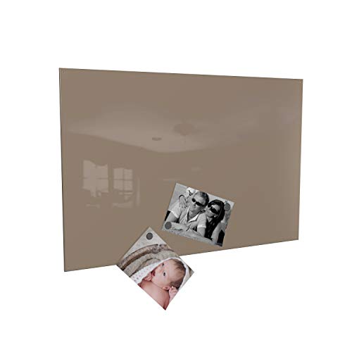 Magnettafel Magnetwand (verschiedene Größen und Farben) inklusive 10 Magnete - Made in Germany (60 x 90 cm, cappuccino/beige) von COLOURS MANUFAKTUR YOUR COLOUR YOUR LIFE