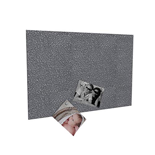 Magnettafel Magnetwand (verschiedene Größen und Farben) inklusive 10 Magnete - Made in Germany (60 x 90 cm, silber antik) von COLOURS MANUFAKTUR YOUR COLOUR YOUR LIFE