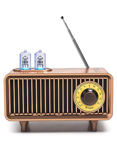 COLSUR Retro Bluetooth Lautsprecher, Outdoor Tragbarer Vintage Lautsprecher mit FM Radio, Wiederaufladbarer Kabelloser Lautsprecher mit klassischem Retro-Stil, unterstützt TF-Karte/AUX/USB, MP3-Player von COLSUR