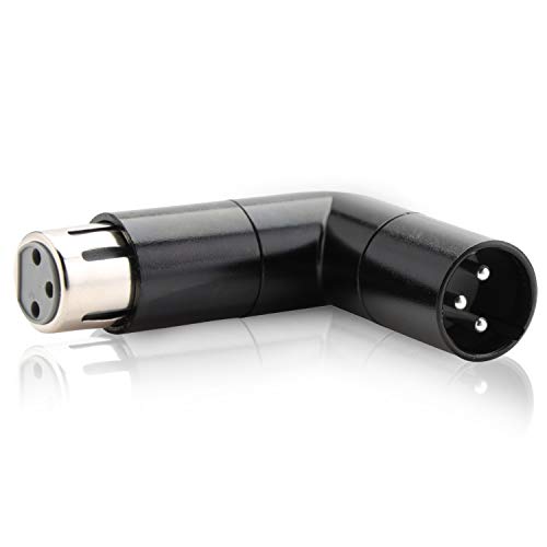 COLUBER CABLE Verstellbarer XLR-Winkeladapter | Dual-Stecker und Buchse, L-förmiger 3-poliger XLR-Metallstecker mit 4 Winkelpositionen, ideal für Mikrofone, Mikrofonkabel, Studio, Podcast-Geräte COLUBER CABLE Verstellbarer XLR-Winkeladapter | Dual-Stecker und Buchse, L-förmiger 3-poliger XLR-Metallstecker mit 4 Winkelpositionen, ideal für Mikrofone, Mikrofonkabel, Studio, Podcast-Geräte von COLUBER CABLE