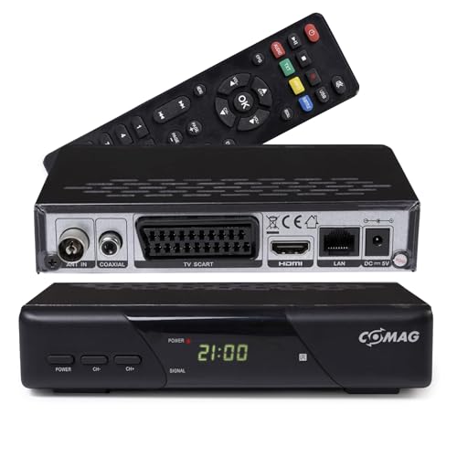 COMAG SL30T2 FullHD HEVC DVBT/T2 Receiver (H.265, HDTV, HDMI, SCART, Mediaplayer, PVR Ready, USB 2.0) schwarz von COMAG