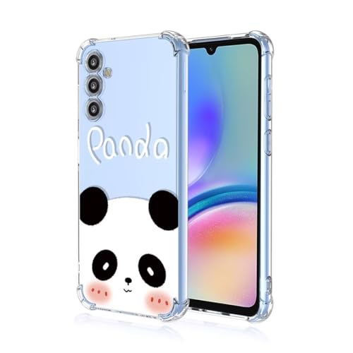 COMAKU Hülle Kompatibel mit Samsung Galaxy A16 5G Hülle klar Transparent Schlanke Schutzhülle Weich TPU Stoßstange 3D Geprägtes Mädchen Muster Stoßdämpfung Schutzhülle - Panda von COMAKU