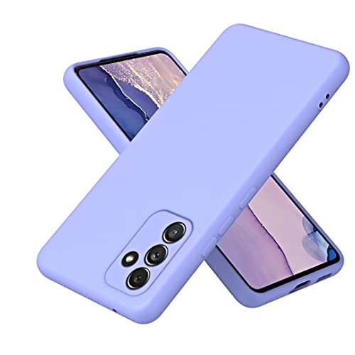 COMAKU Liquid Silicone Case für Samsung Galaxy A54 5G Hülle, Premium Silikon stoßfeste Handyhülle mit [Weichem, Kratzfestem Mikrofaserfutter] für Samsung Galaxy A54 5G - Lila von COMAKU