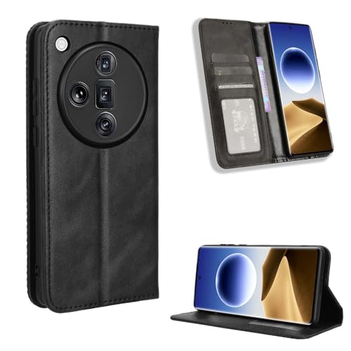 COMAKU Multifunktionale Oppo Find X7 Ultra 5G Hülle, Geldbeutel Handyhülle mit eingebauten Kartenfächern - Schwarz COMAKU Multifunktionale Oppo Find X7 Ultra 5G Hülle, Geldbeutel Handyhülle mit eingebauten Kartenfächern - Schwarz von COMAKU