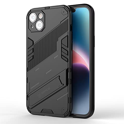 COMAKU Panzer Handyhülle für Samsung Galaxy A54 5G, TPU+PC Schutzhülle Silikon Hülle Stoßfest Case Cover Ständer - Schwarz von COMAKU