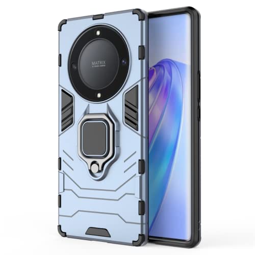 COMAKU Ultra Panzerhülle für Honor Magic5 Lite 5G/Magic 5 Lite, TPU+PC StoßFest Hülle mit Ring Ständer - Blau von COMAKU