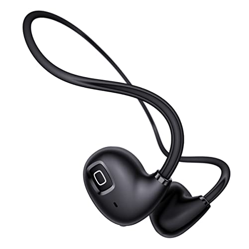 COMBLU Knochenleitungs-Kopfhörer, offenes Ohr, kabellos, Bluetooth 5.2 Kopfhörer mit Mikrofon, schnelle stabile Verbindung, IPX5, schweißfest, für Sport, Laufen, Fitness (schwarz) von COMBLU