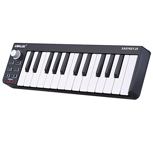 COMETX MIDI Keyboard Easykey.25 Portable Keyboard Mini 25 Tasten USB MIDI Controller von COMETX