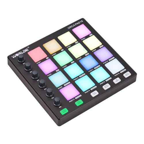 COMETX beat maker MIDI Controller Beat Maker Machine 6 Assignable Knobs Note Repeat Full Level Buttons and Production Software Portable Mini MIDI Controller Pad USB for Beginner Music Production COMETX beat maker MIDI Controller Beat Maker Machine 6 Assignable Knobs Note Repeat Full Level Buttons and Production Software Portable Mini MIDI Controller Pad USB for Beginner Music Production von Comtex