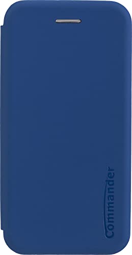 COMMANDER Book Case Curve für Apple iPhone 7/8 Soft Touch Maritim Blue von COMMANDER