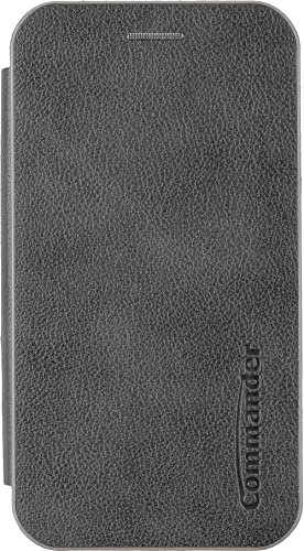 COMMANDER Curve Book Case Deluxe für Samsung S24 Elegant Royal Dark Gray von Commander