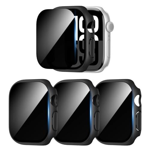 COMMUTER Displayschutzfolie für Apple Watch 10, 46 mm, mit harter PC-Hülle, gehärtetes Glas, Stoßfänger für iWatch Serie 10, 46 mm, Schwarz/Schwarz, 3 Stück COMMUTER Displayschutzfolie für Apple Watch 10, 46 mm, mit harter PC-Hülle, gehärtetes Glas, Stoßfänger für iWatch Serie 10, 46 mm, Schwarz/Schwarz, 3 Stück von COMMUTER