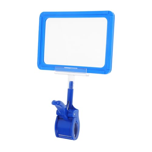 COMNESTBI 1 Satz Doppelseitiges Preisschild Verkaufsetiketten Für Einzelhandelsgeschäfte Etikettenhalter Für Supermärkte Display-clip Für Schilder Werbeschildhalter Inventar -tags Blue Pvc von COMNESTBI