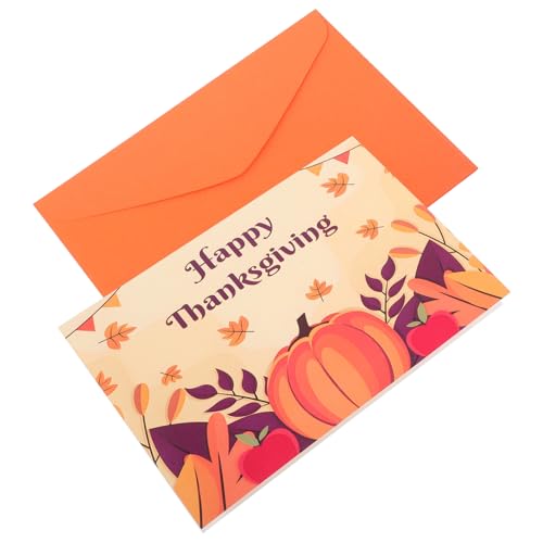 COMNESTBI 1 Satz Thanksgiving-Grußkarte Pop Herbst hoch Danksagung Nachricht Du Cartoon-Segenskarten Partyzubehör für das Erntedankfest Cartoon-Karten gedruckte Karten Papier COMNESTBI 1 Satz Thanksgiving-Grußkarte Pop Herbst hoch Danksagung Nachricht Du Cartoon-Segenskarten Partyzubehör für das Erntedankfest Cartoon-Karten gedruckte Karten Papier von COMNESTBI